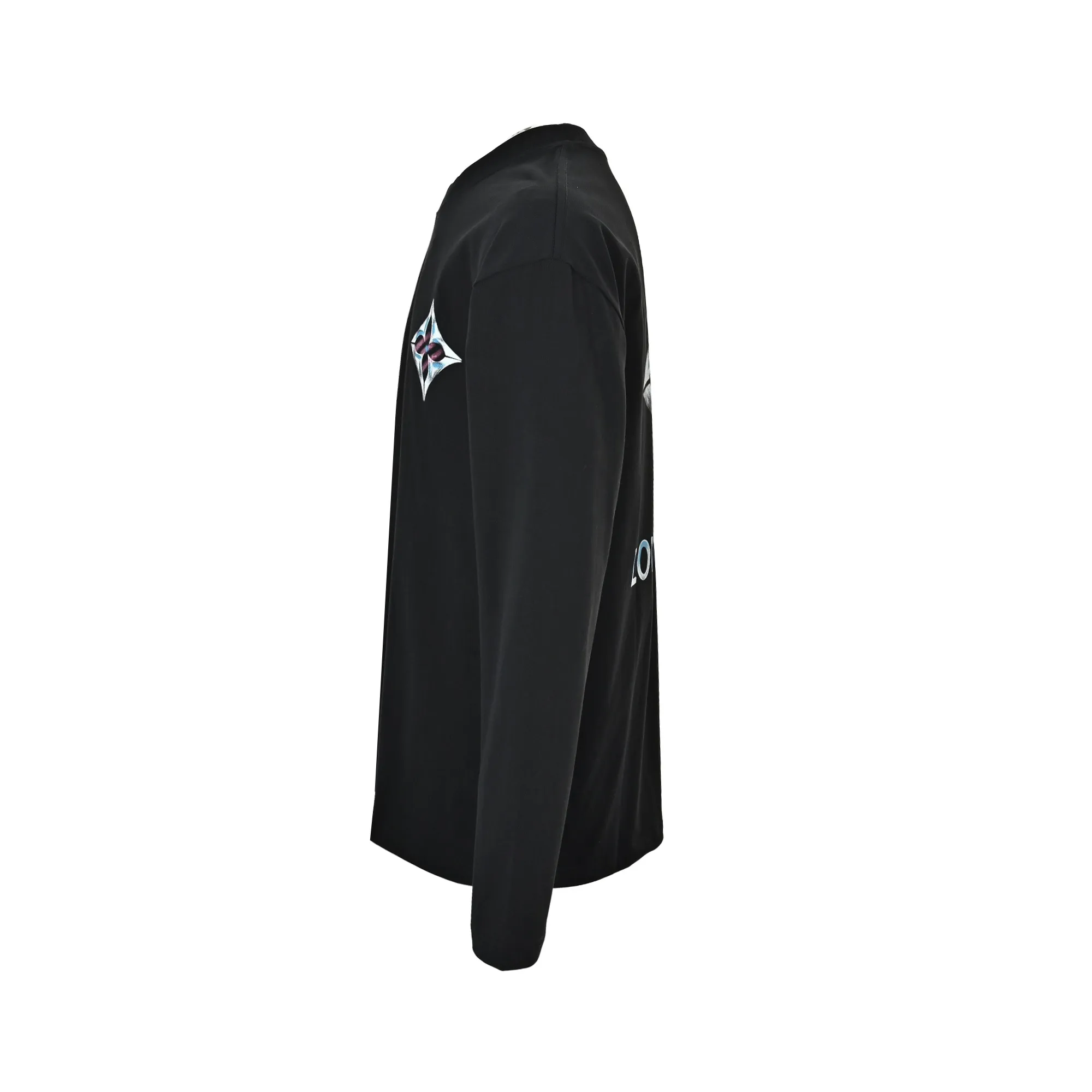 Louis Vuitton/Louis Vuitton four-leaf clover logo graffiti hand-painted long sleeves